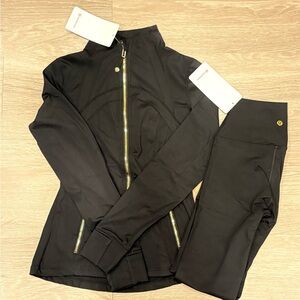 Lululemon Matching Set | Define Jacket + High Rise Leggings | Black | NWT Size 6